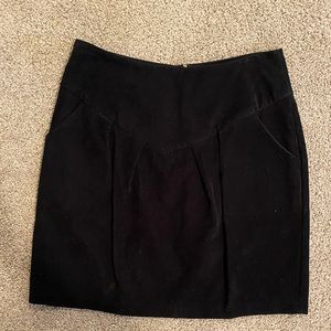 Black Velvet Skirt, size unknown but fits like a medium/large